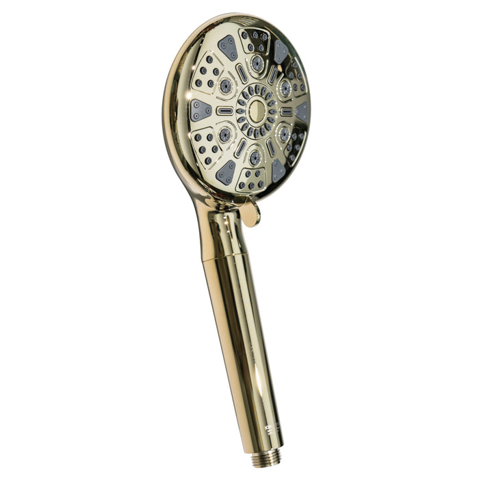Kingston Regal KXH935A2 9-Function Hand Shower with Power Wash, Polished Brass