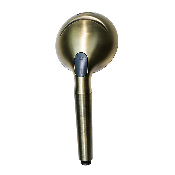 Kingston Regal KXH935A3 9-Function Hand Shower with Power Wash, Antique Brass