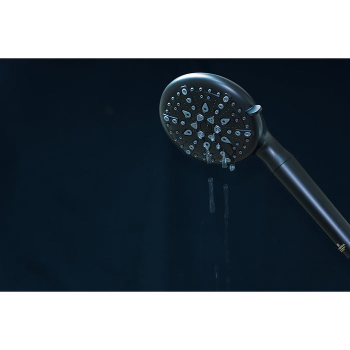 Kingston Regal KXH936A0 9-Function Hand Shower with Power Wash, Matte Black
