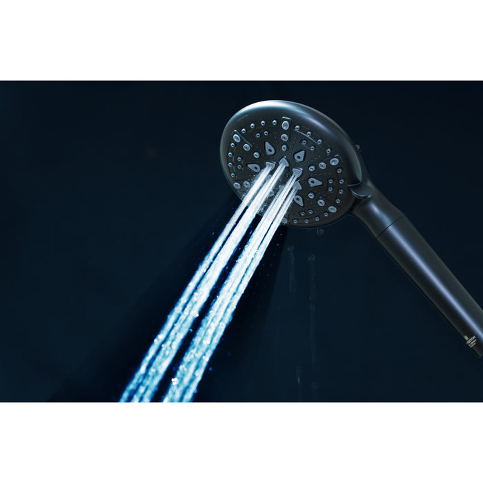Kingston Regal KXH936A0 9-Function Hand Shower with Power Wash, Matte Black
