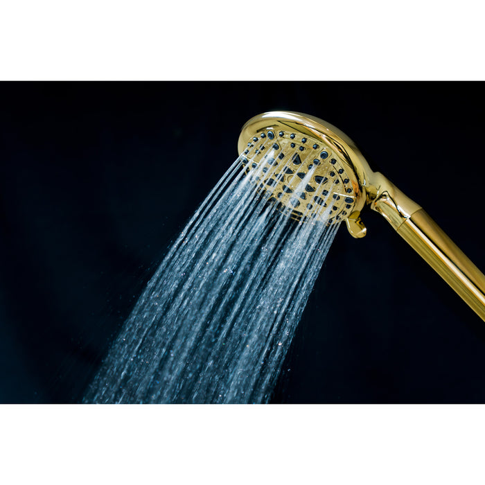 Kingston Regal KXH936A2 9-Function Hand Shower with Power Wash, Polished Brass