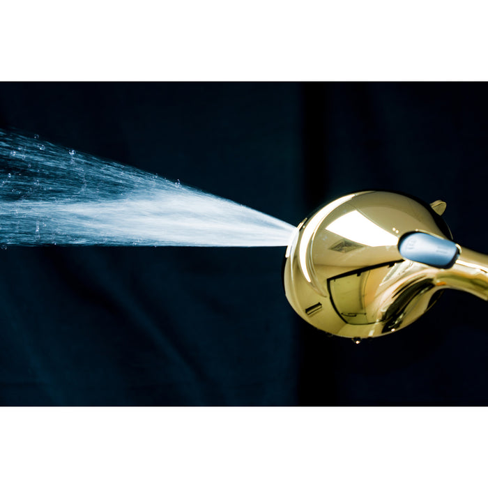 Kingston Regal KXH936A2 9-Function Hand Shower with Power Wash, Polished Brass