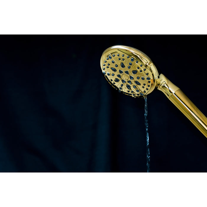 Kingston Regal KXH936A2 9-Function Hand Shower with Power Wash, Polished Brass