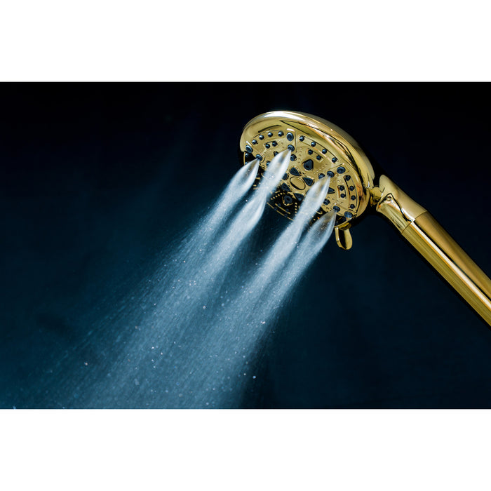 Kingston Regal KXH936A2 9-Function Hand Shower with Power Wash, Polished Brass