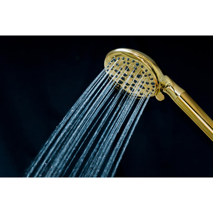 Kingston Regal KXH936A2 9-Function Hand Shower with Power Wash, Polished Brass
