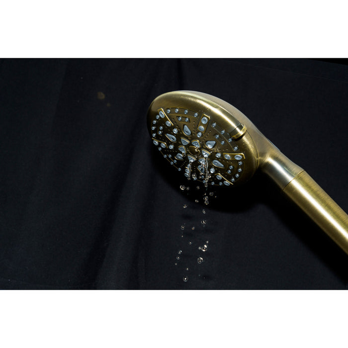 Kingston Regal KXH936A3 9-Function Hand Shower with Power Wash, Antique Brass