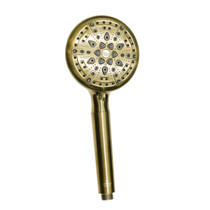 Kingston Regal KXH936A7 9-Function Hand Shower with Power Wash, Brushed Brass