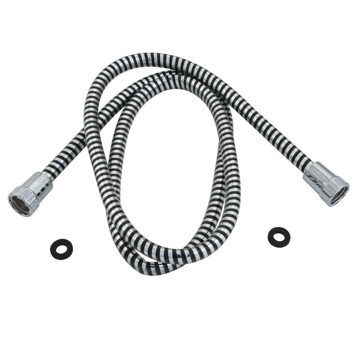 Kingston KXHO2101 59-Inch Plastic Shower Hose, Black/Silver