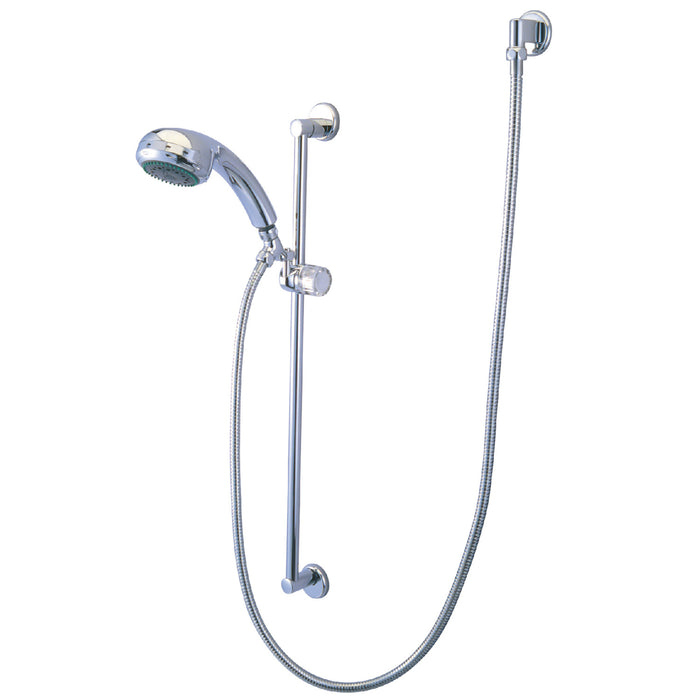 Kingston Tulare KXK1801W1 - Made To Match Shower System with 24-Inch Slide/Grab Bar and Hand Shower, Polished Chrome