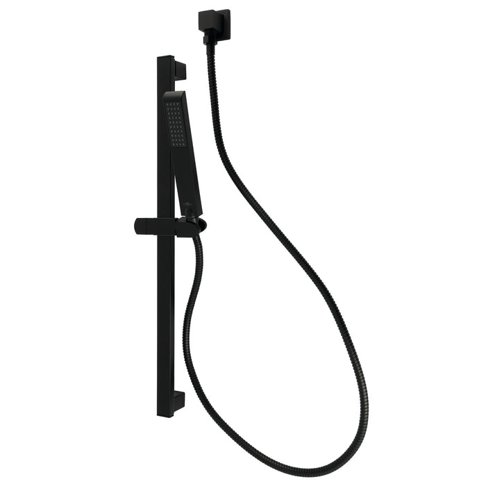 Kingston Sona KXK2540 - Made To Match Shower System with 26" Slide Bar and Hand Shower, Matte Black
