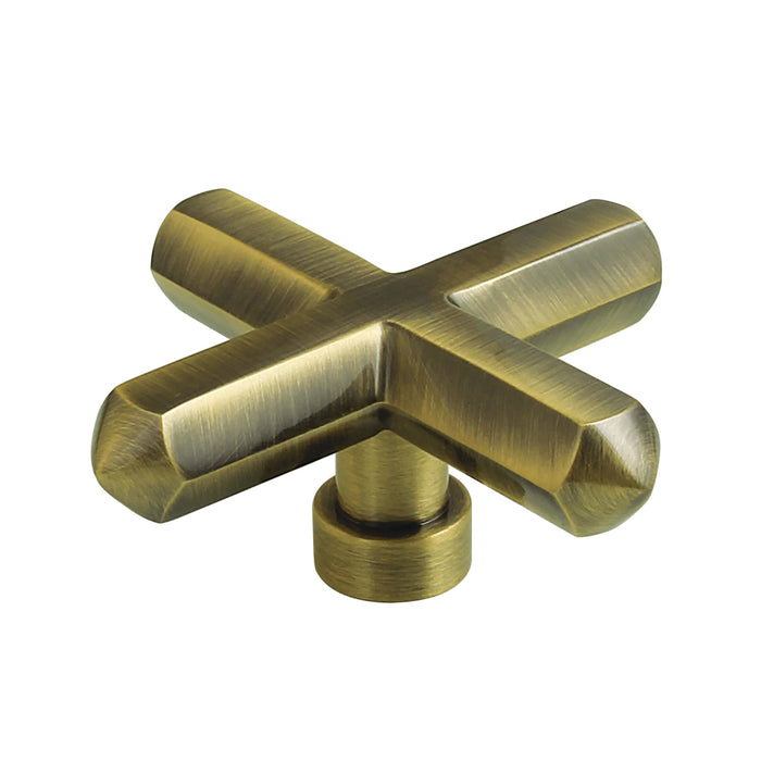 Kingston KZH4463CHX Metal Cross Handle, Antique Brass