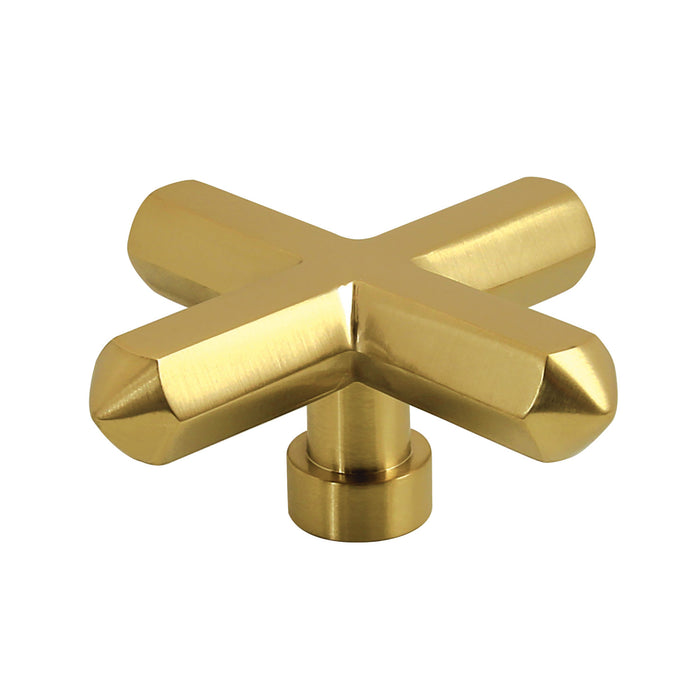 Kingston KZH4467CHX Metal Cross Handle, Brushed Brass