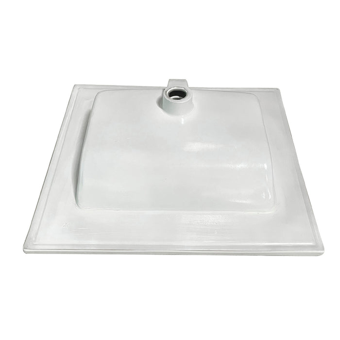 Continental LBT252271 25-Inch Ceramic Vanity Sink Top (1 Hole), White