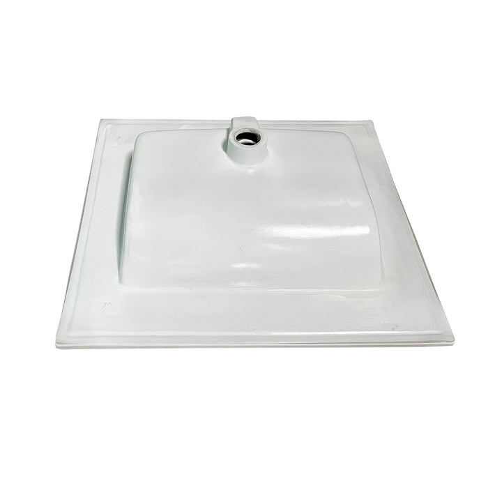 Kingston Tulare LBT25227W38 - Continental 25-Inch Ceramic Vanity Sink Top (8" Faucet Drillings), White