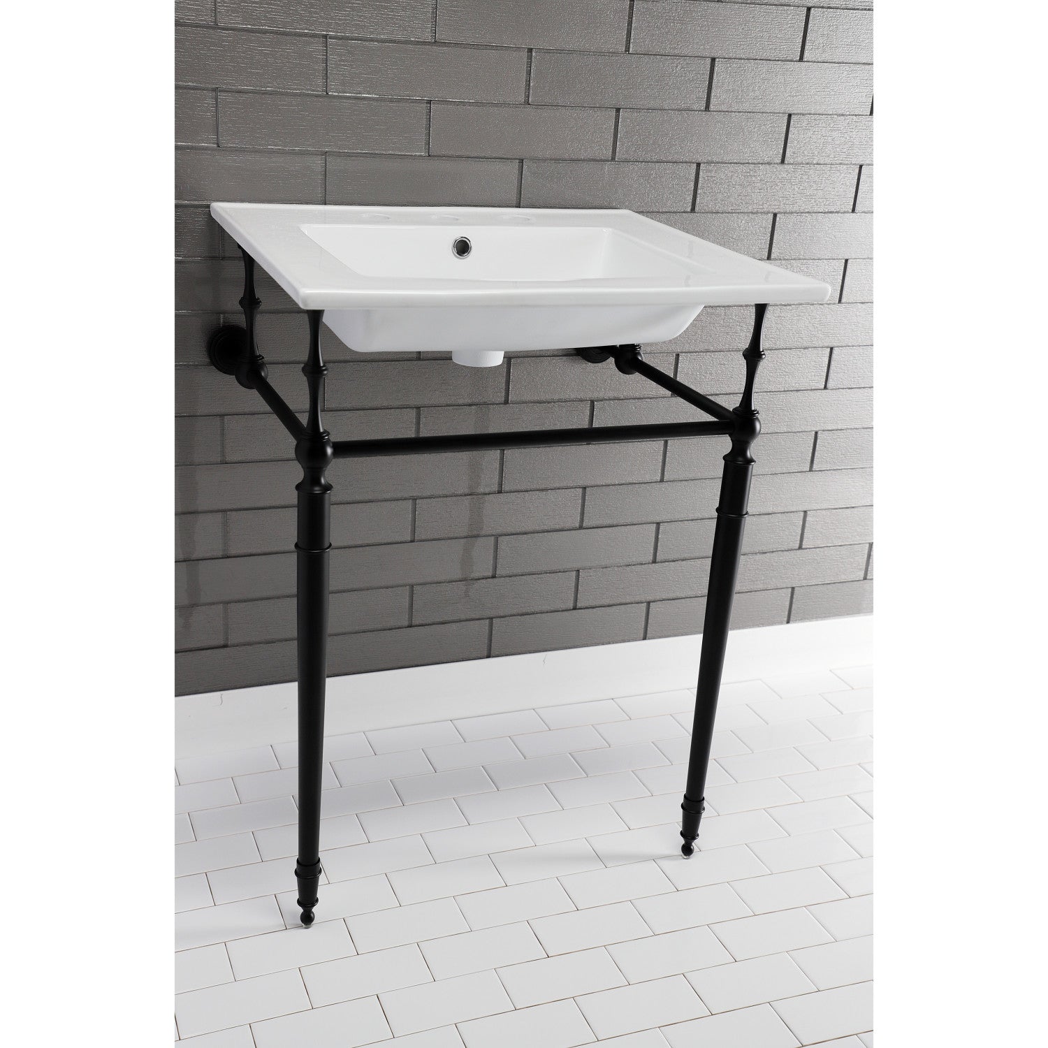 Kingston Tulare LBT25227W38 - Continental 25-Inch Ceramic Vanity