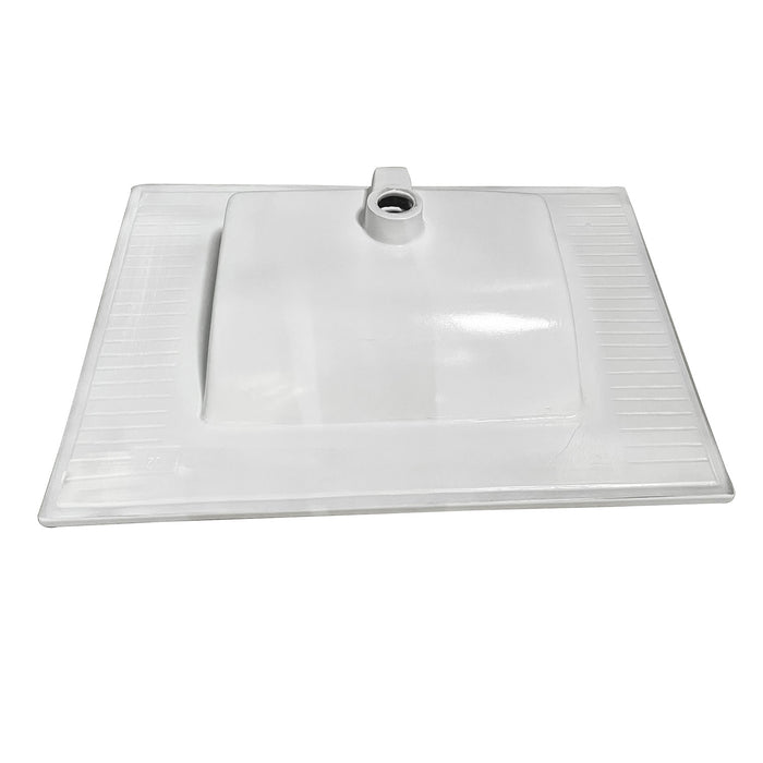 Kingston Tulare LBT31227W34 - Continental 31-Inch Ceramic Vanity Sink Top (4" Faucet Drillings), White