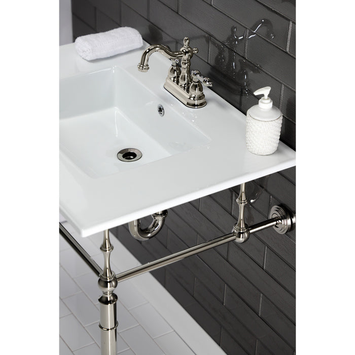 Continental LBT31227W34 31-Inch Ceramic Vanity Sink Top, White