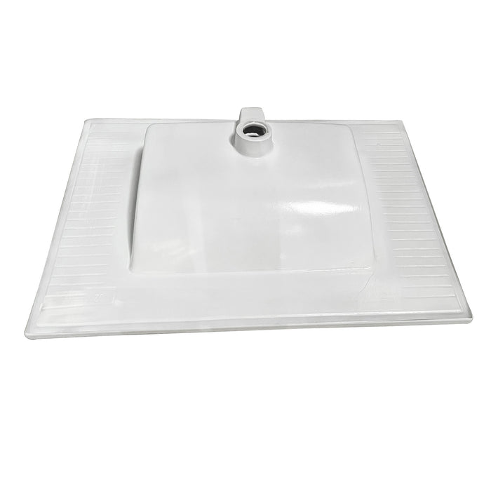 Kingston Tulare LBT31227W38 - Continental 31-Inch Ceramic Vanity Sink Top (8" Faucet Drillings), White