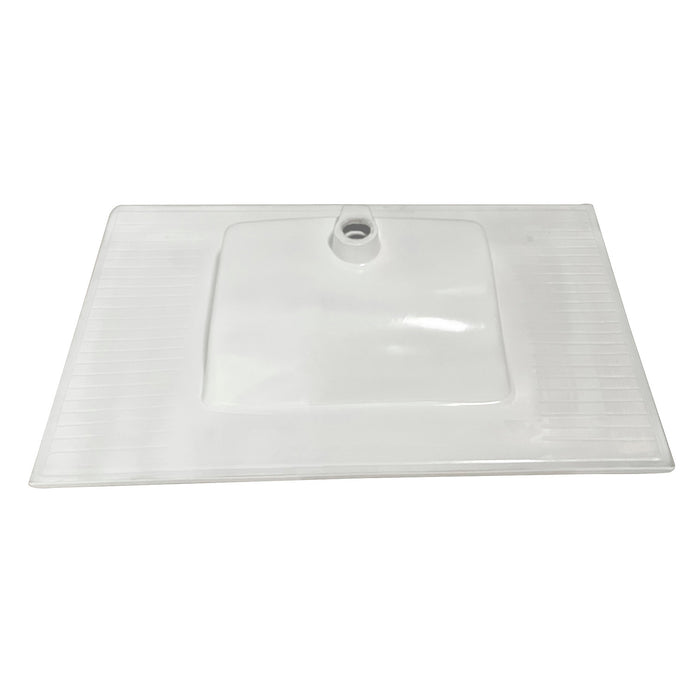 Continental LBT372271 37-Inch Ceramic Vanity Sink Top (1 Hole), White