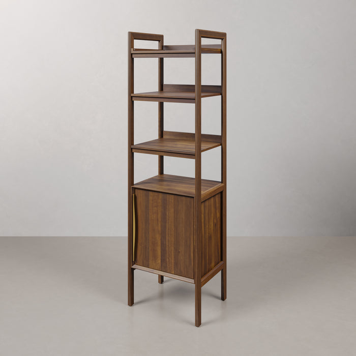Kingston Ferrero FERRERO-LC-NJ - 21 in. x 17 in. Linen Cabinet Freestanding, Brown Walnut Wood