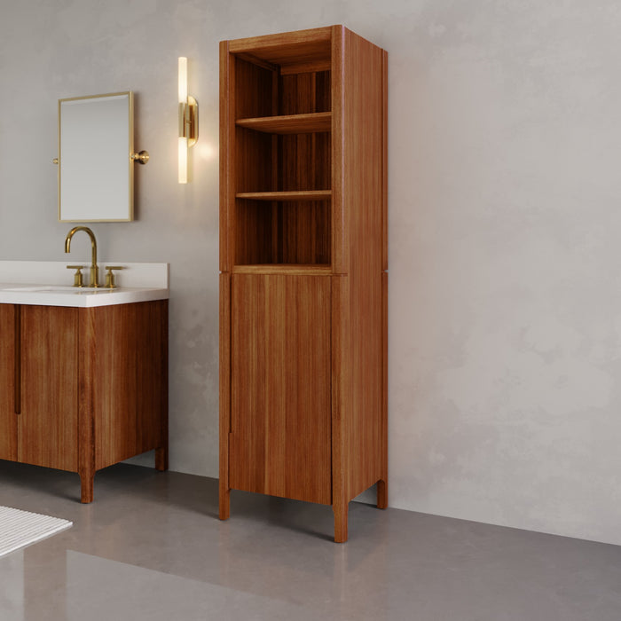 Kingston Sequoia SEQUOIA-LC-MW - 21 in. x 17 in. Linen Cabinet Freestanding, Mango Wood