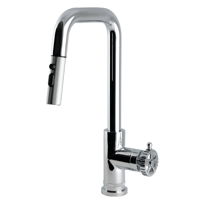 Kingston Fuller LS2731CG Single-Handle Pull-Down Kitchen Faucet, Polished Chrome