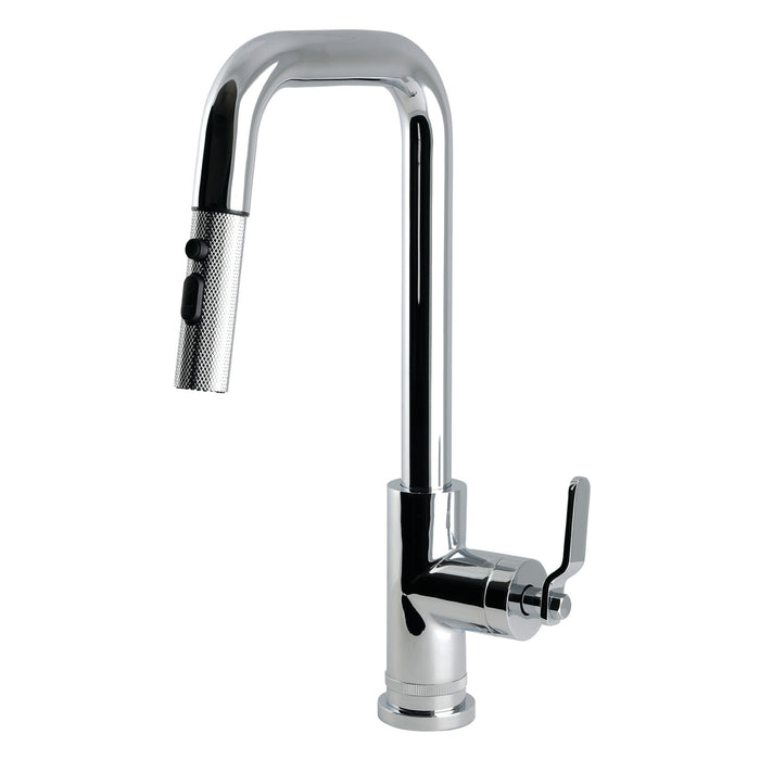 Kingston Whitaker LS2731KL Single-Handle Pull-Down Kitchen Faucet, Polished Chrome