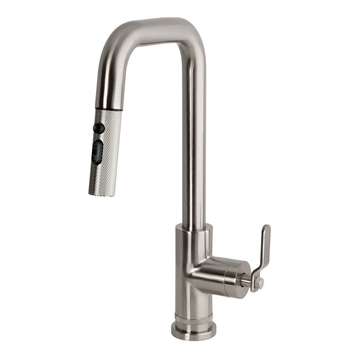 Kingston Whitaker LS2738KL Single-Handle Pull-Down Kitchen Faucet, Brushed Nickel