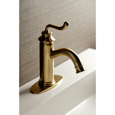 Kingston Brass Fauceture Royale Single-Handle Bathroom Faucet with Push
