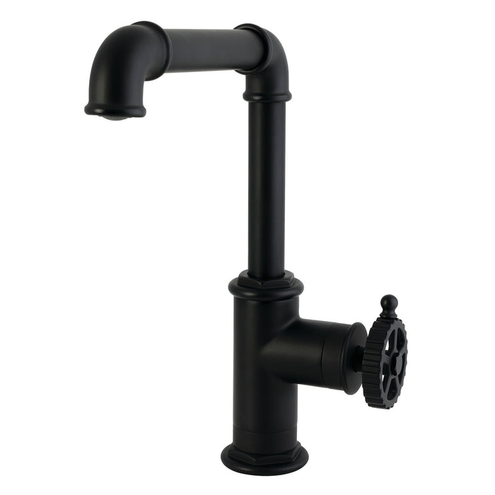 Kingston Fuller LS6100CG One-Handle 1-Hole Deck Mount Bar Faucet, Matte Black