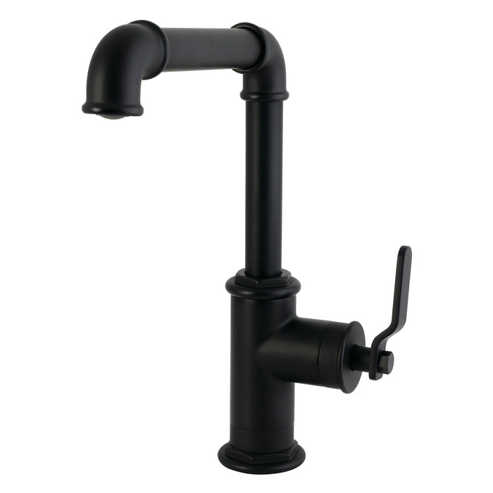Kingston Whitaker LS6100KL One-Handle 1-Hole Deck Mount Bar Faucet, Matte Black
