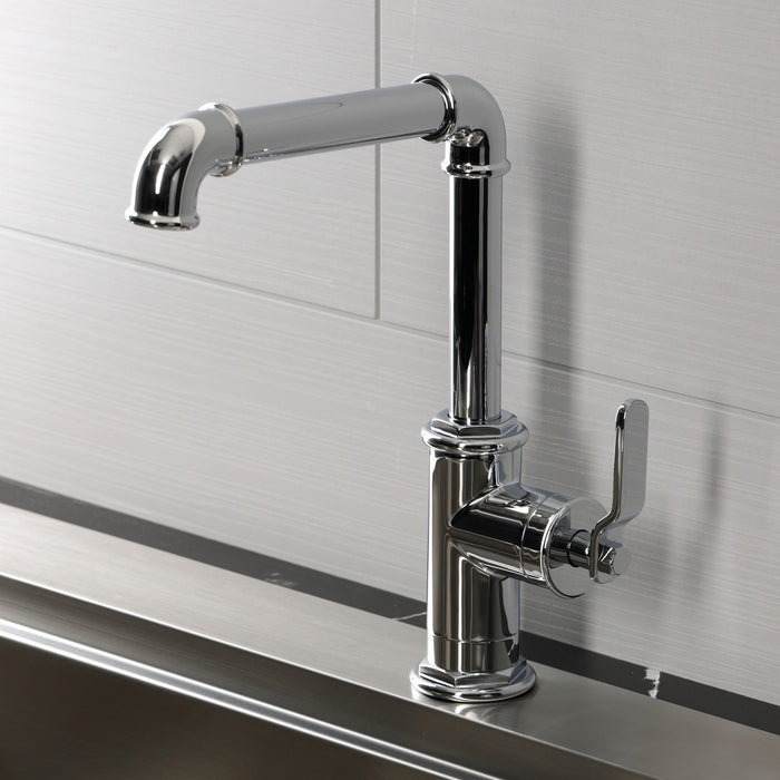 Kingston Whitaker LS6101KL One-Handle 1-Hole Deck Mount Bar Faucet, Polished Chrome
