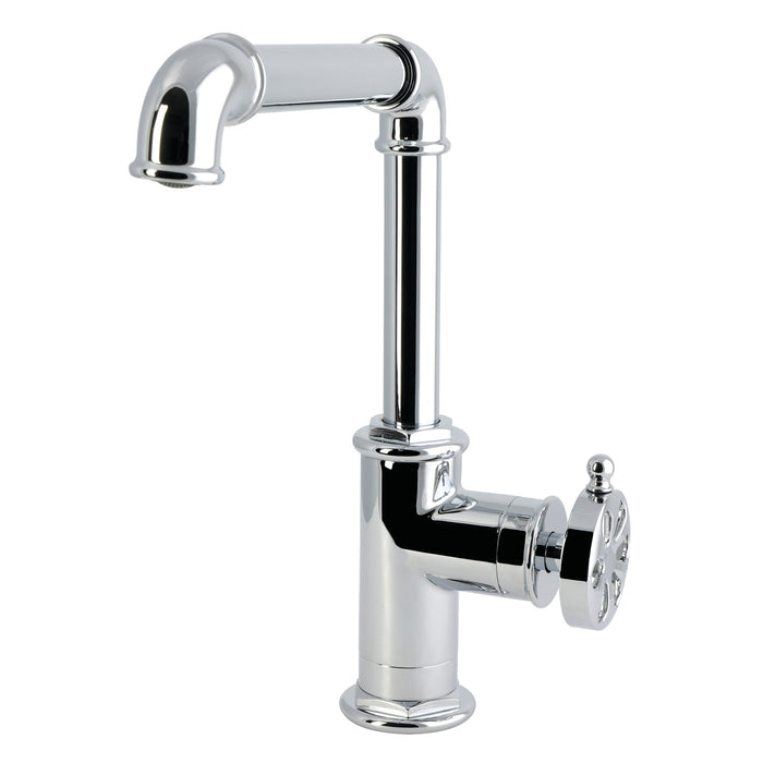 Kingston Belknap LS6101RX One-Handle 1-Hole Deck Mount Bar Faucet, Polished Chrome