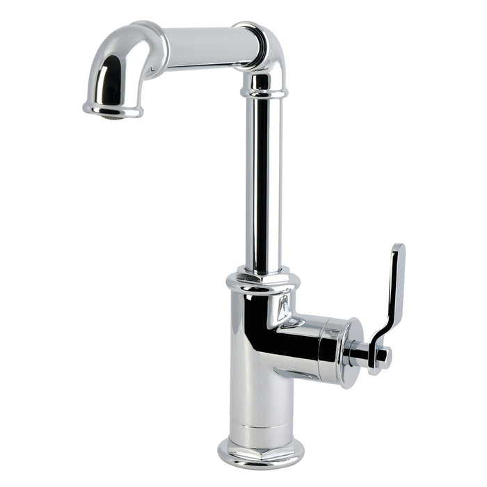 Kingston Whitaker LS6201KL Single-Handle 1-Hole Deck Mount Kitchen Faucet, Polished Chrome