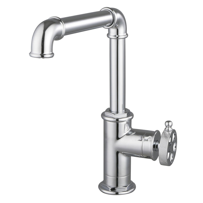 Kingston Sona LS6201RKZ - Wendell Single-Handle 1-Hole Kitchen Faucet with Knurled Handle, Polished Chrome