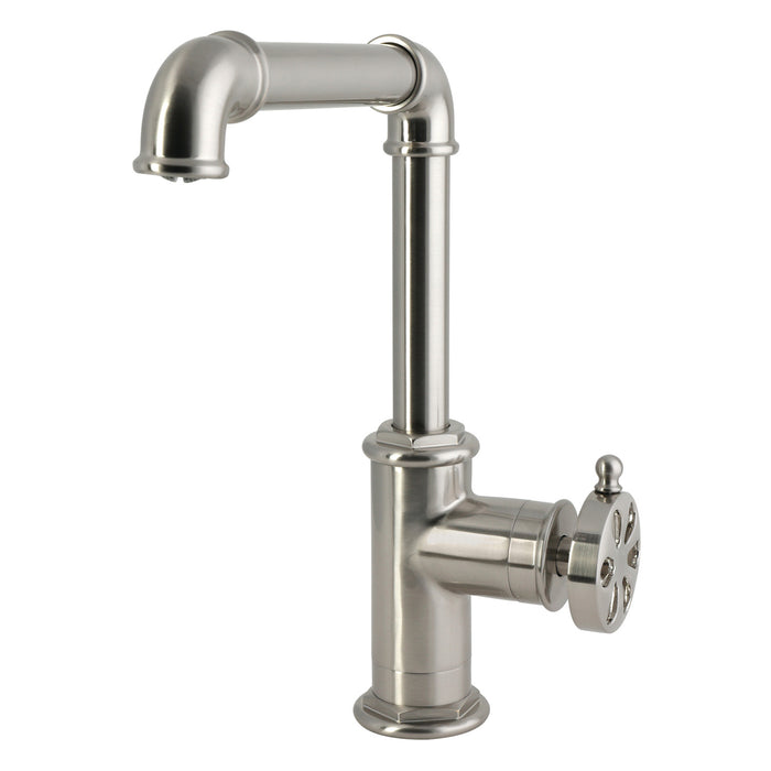 Kingston Belknap LS6208RX Single-Handle 1-Hole Deck Mount Kitchen Faucet, Brushed Nickel