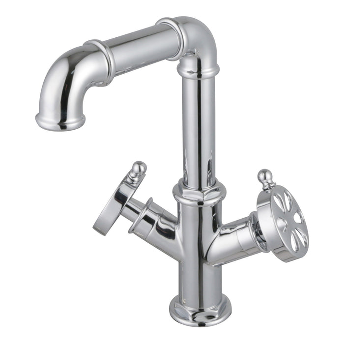 Kingston Sona LS6301RX - Belknap Two-Handle 1-Hole Bathroom Faucet with Push Pop-Up Drain, Polished Chrome