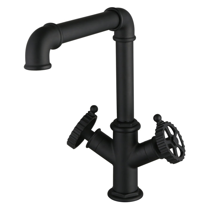 Fuller LS6500CG Two-Handle 1-Hole Kitchen Faucet, Matte Black