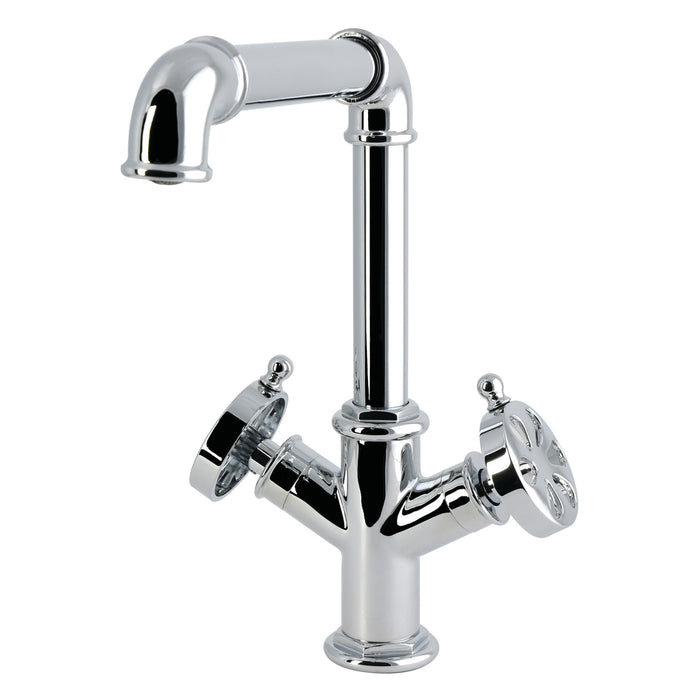 Kingston Belknap LS6501RX Two-Handle 1-Hole Kitchen Faucet, Polished Chrome