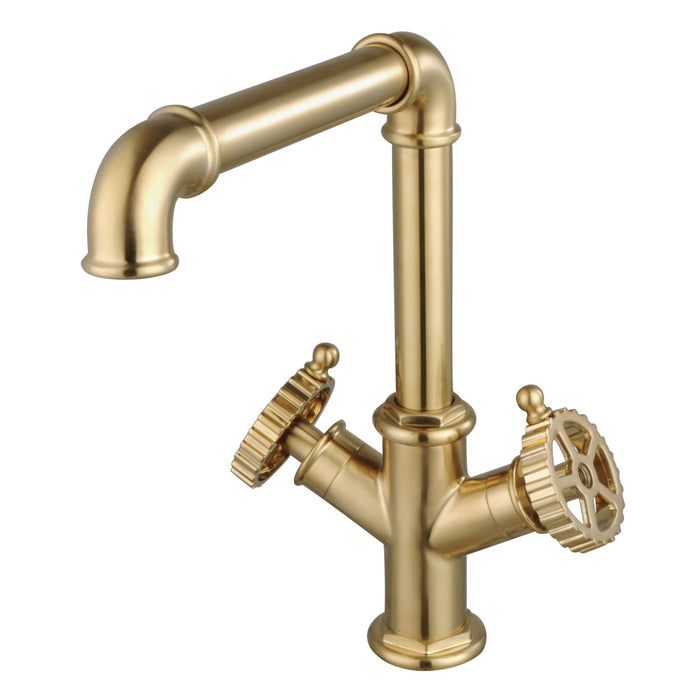 Fuller LS6503CG Two-Handle 1-Hole Kitchen Faucet, Brushed Brass