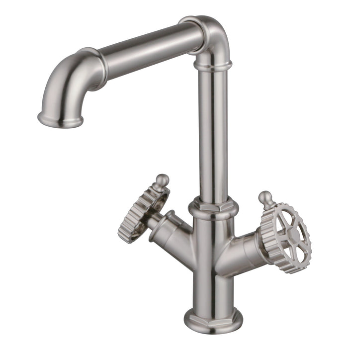 Kingston Sona LS6508CG - Fuller Two-Handle 1-Hole Kitchen Faucet, Brushed Nickel