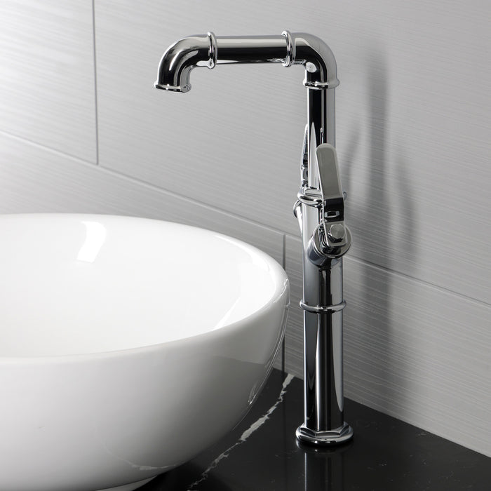 Kingston Whitaker LS6601KL Two-Handle 1-Hole Deck Mount Vessel Faucet, Polished Chrome