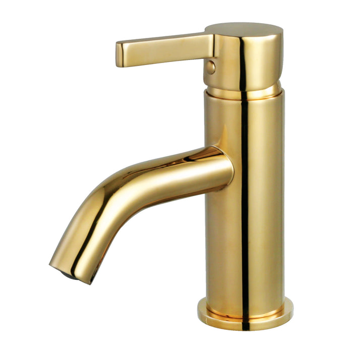 Continental LS8222CTL One-Handle 1-Hole Bathroom Faucet with Push Pop-Up Drain, Polished Brass