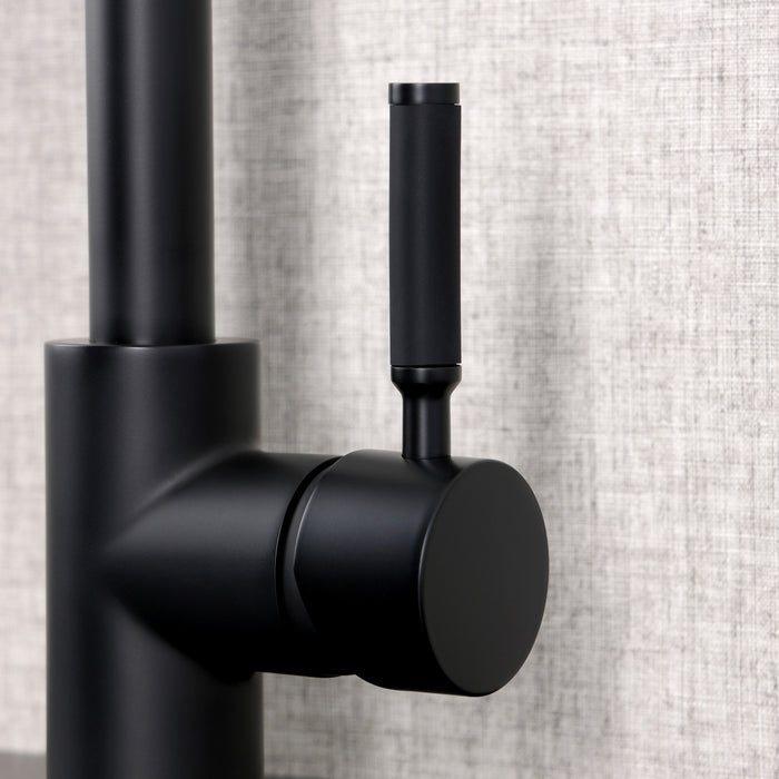 Kingston Sona LS8230DKL - Kaiser Single-Handle 1-Hole Deck Mount Vessel Faucet, Matte Black
