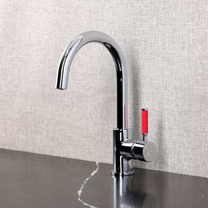 Kingston Sona LS8231DKL - Kaiser Single-Handle 1-Hole Deck Mount Vessel Faucet, Polished Chrome