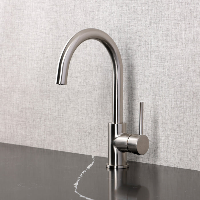 Kingston Sona LS8238DL - Concord Single-Handle 1-Hole Deck Mount Vessel Faucet, Brushed Nickel