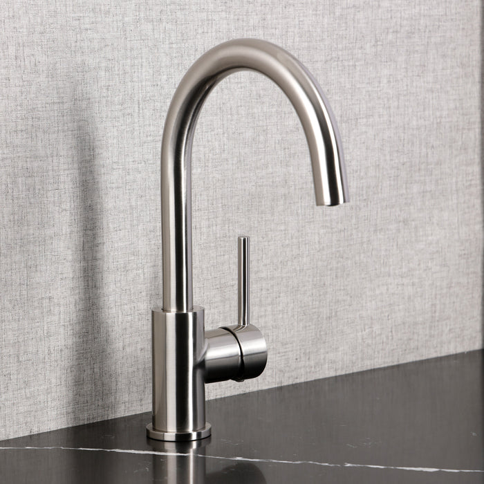 Kingston Sona LS8238DL - Concord Single-Handle 1-Hole Deck Mount Vessel Faucet, Brushed Nickel