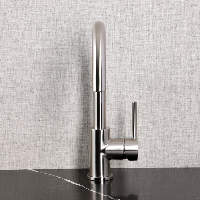 Kingston Sona LS8238DL - Concord Single-Handle 1-Hole Deck Mount Vessel Faucet, Brushed Nickel