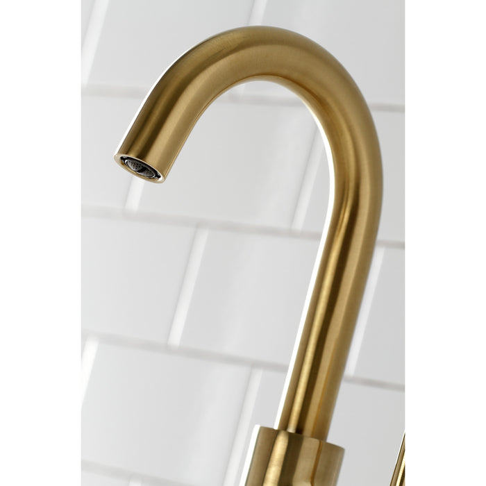 Kingston Sona LS8533DL - Concord One-Handle 1-Hole Deck Mount Bar Faucet, Brushed Brass