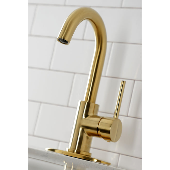 Kingston Sona LS8533DL - Concord One-Handle 1-Hole Deck Mount Bar Faucet, Brushed Brass